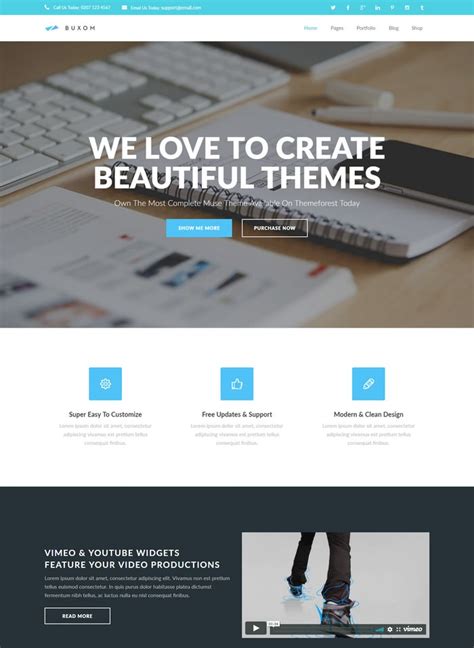 adobe muse website templates free